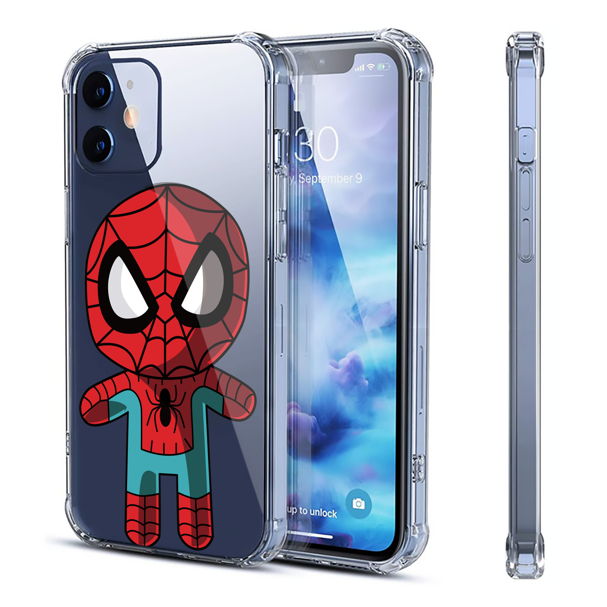 （画像用） アベンジャーズ The Avengers 【iPhone 12シリーズ対応】透明スマホケース（クリアソフトケース）